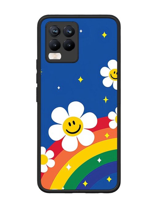 Happy Daisies And Rainbow Sky Glossy Soft Edge Case for Realme 8 Pro Chachhi