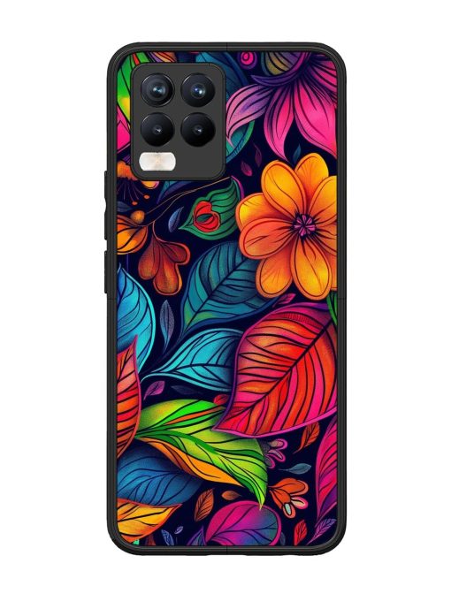 Rainbow Of Blooms Glossy Soft Edge Case for Realme 8 Pro Chachhi