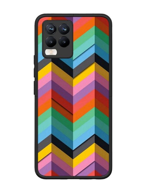 Colorful Zigzag Glossy Soft Edge Case for Realme 8 Pro Chachhi