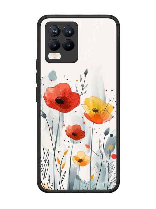 Poppy Fields Glossy Soft Edge Case for Realme 8 Pro Chachhi