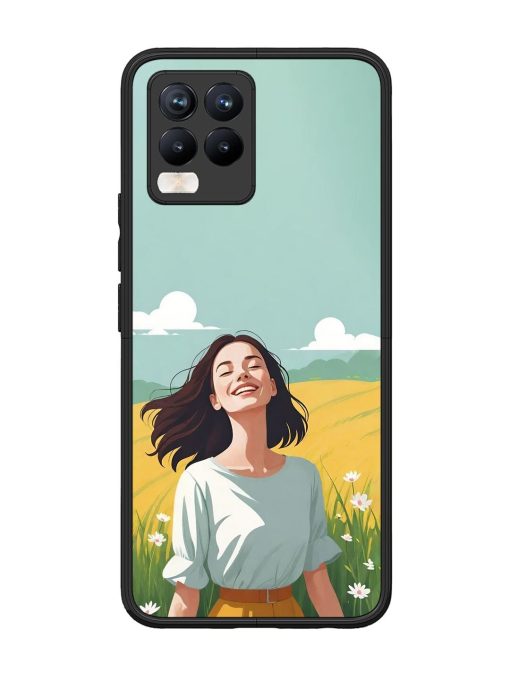 Girl Graffiti Glossy Soft Edge Case for Realme 8 Pro Chachhi