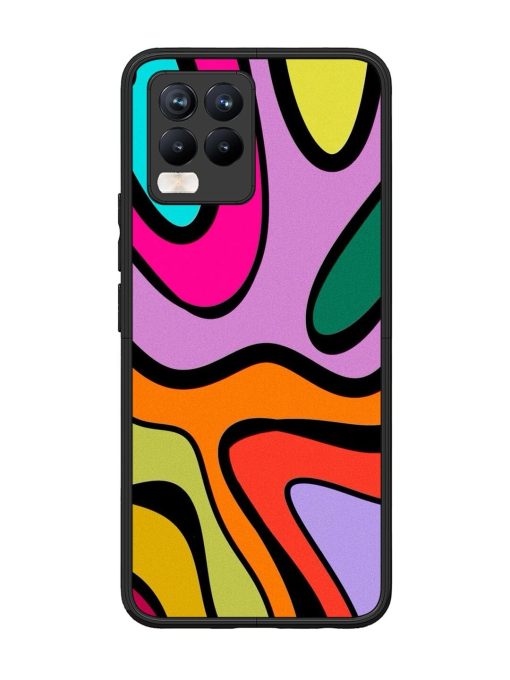 Groovy Swirls Glossy Soft Edge Case for Realme 8 Pro Chachhi