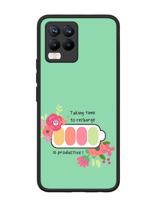 Recharge And Bloom Glossy Soft Edge Case for Realme 8 Pro Chachhi