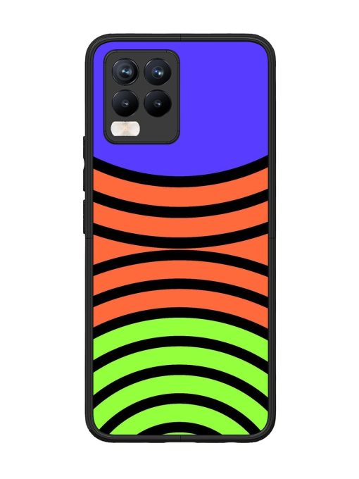 Psychedelic Stripe Symphony Glossy Soft Edge Case for Realme 8 Pro Chachhi