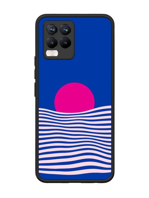 Pink Sunset Over Blue Waves Glossy Soft Edge Case for Realme 8 Pro