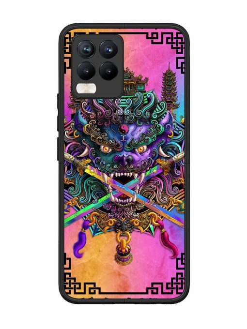 Psychedelic Fu Dog Tapestry Glossy Soft Edge Case for Realme 8 Pro Chachhi