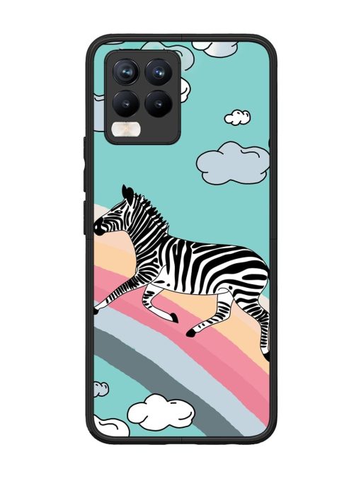 Zebra On A Rainbow Glossy Soft Edge Case for Realme 8 Pro Chachhi