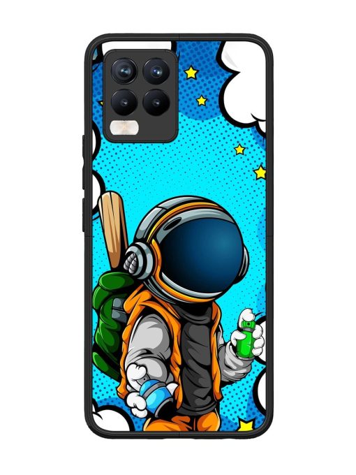 Space Graffiti Artist Glossy Soft Edge Case for Realme 8 Pro Chachhi