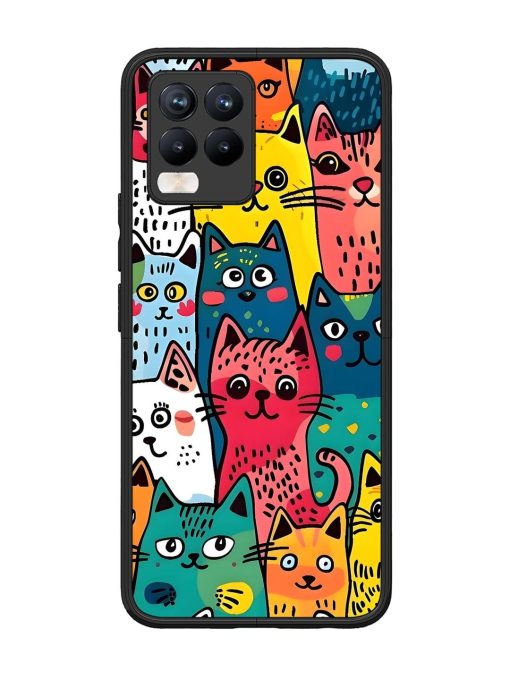 Feline Frenzy Glossy Soft Edge Case for Realme 8 Pro Chachhi