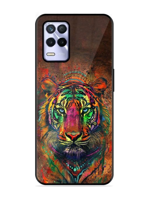 Cosmic Tiger Glossy Soft Edge Case for Realme 8S (5G) Chachhi