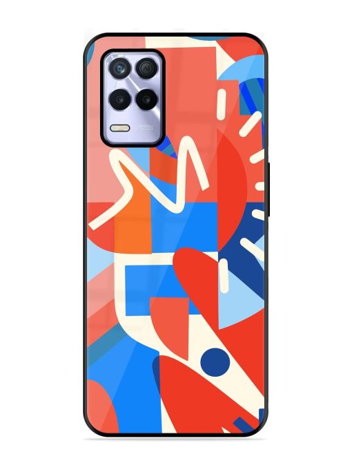 Abstract Harmony Glossy Soft Edge Case for Realme 8S (5G) Chachhi