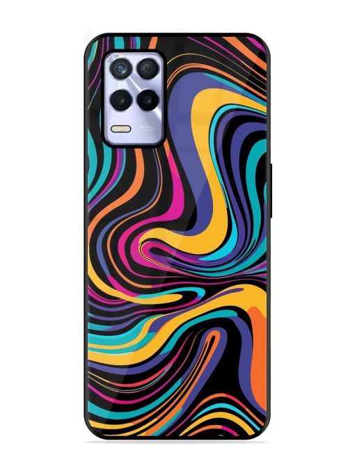 Psychedelic Swirl Glossy Soft Edge Case for Realme 8S (5G) Chachhi