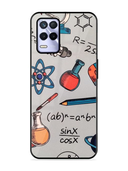 Science Doodle Glossy Soft Edge Case for Realme 8S (5G) Chachhi