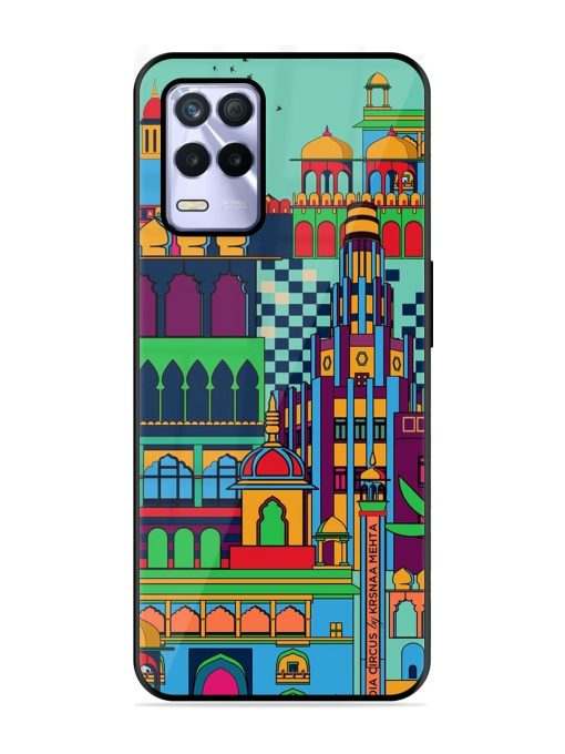 Indian Tapestry Glossy Soft Edge Case for Realme 8S (5G) Chachhi