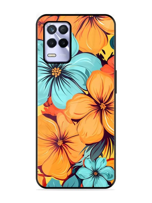 Tropical Bloom Glossy Soft Edge Case for Realme 8S (5G)