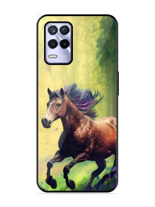 Enchanted Gallop Glossy Soft Edge Case for Realme 8S (5G) Chachhi