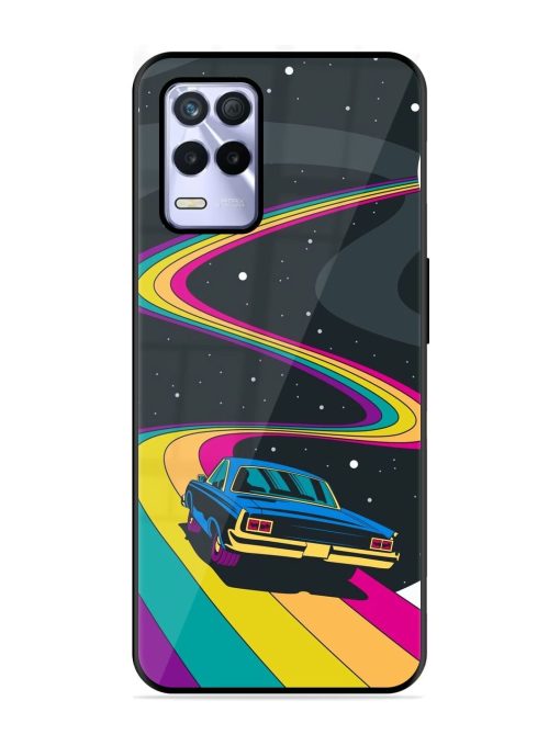 Rainbow Road Glossy Soft Edge Case for Realme 8S (5G) Chachhi