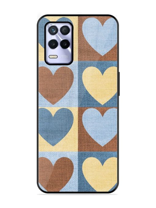 Hearts On Canvas Glossy Soft Edge Case for Realme 8S (5G) Chachhi