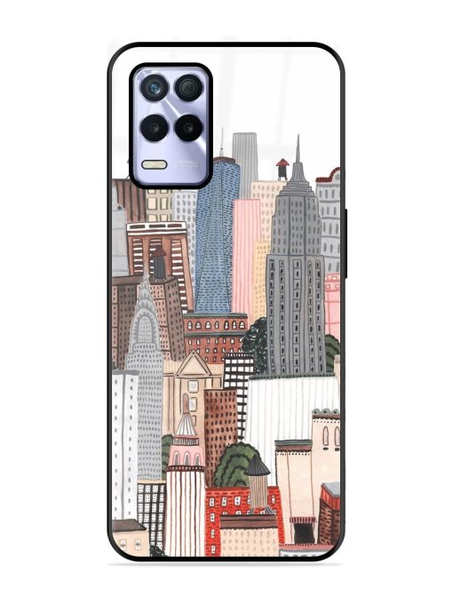 Cityscape Dreams Glossy Soft Edge Case for Realme 8S (5G) Chachhi