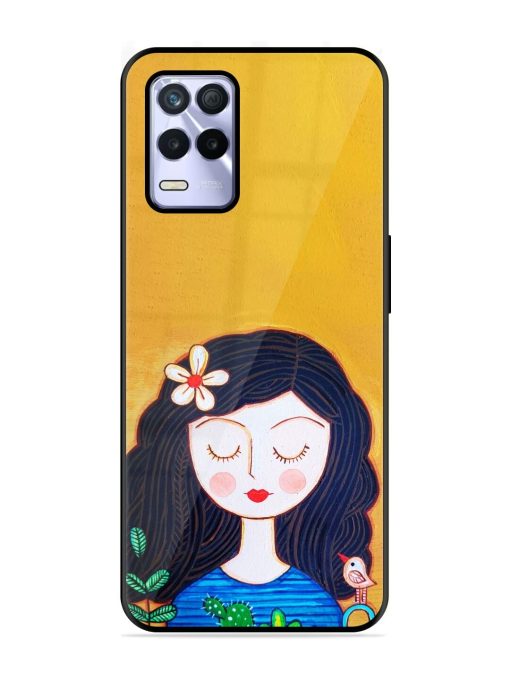 Girl Illustration Glossy Soft Edge Case for Realme 8S (5G) Chachhi