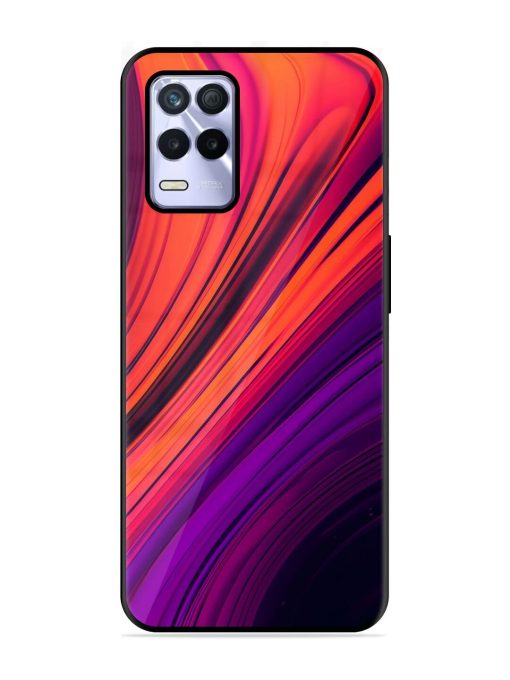 Crimson Curls Glossy Soft Edge Case for Realme 8S (5G) Chachhi