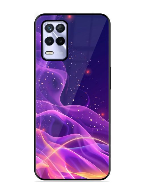 Cosmic Currents Glossy Soft Edge Case for Realme 8S (5G) Chachhi