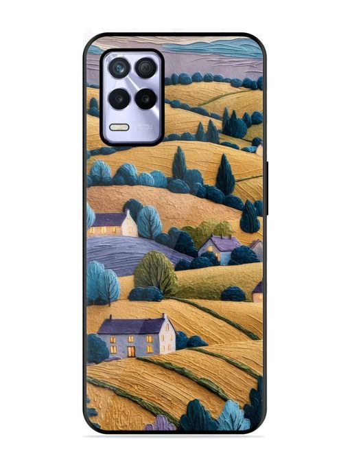 Rolling Hilltop Haven Glossy Soft Edge Case for Realme 8S (5G) Chachhi