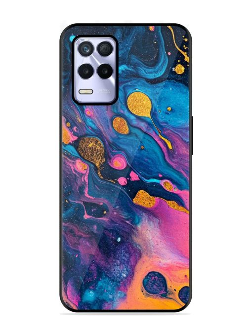 Cosmic Swirl Glossy Soft Edge Case for Realme 8S (5G) Chachhi