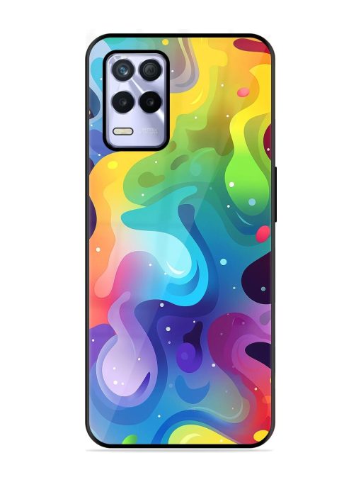 Rainbow River Glossy Soft Edge Case for Realme 8S (5G) Chachhi