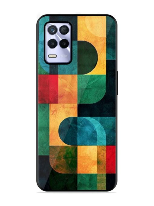 Geometric Harmony Glossy Soft Edge Case for Realme 8S (5G) Chachhi