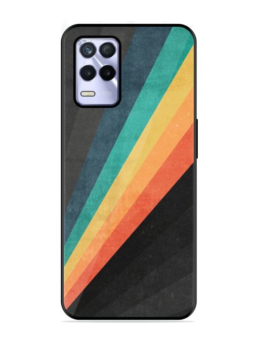 Retro Spectrum Glossy Soft Edge Case for Realme 8S (5G) Chachhi