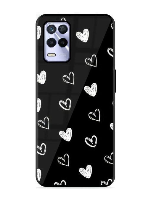 Scattered Hearts Glossy Soft Edge Case for Realme 8S (5G) Chachhi