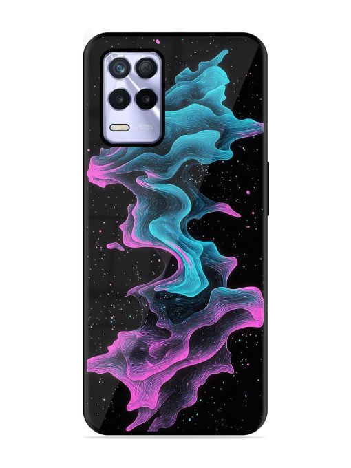 Cosmic Currents Glossy Soft Edge Case for Realme 8S (5G) Chachhi