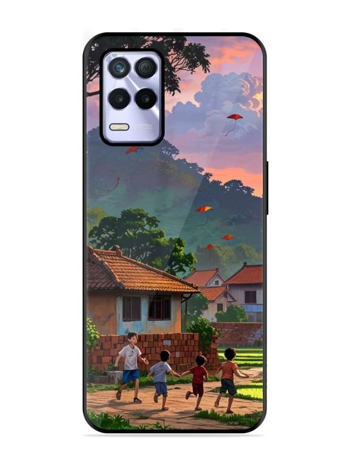 Sunset Play Glossy Soft Edge Case for Realme 8S (5G) Chachhi