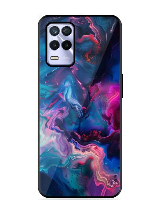 Cosmic Swirl Glossy Soft Edge Case for Realme 8S (5G) Chachhi