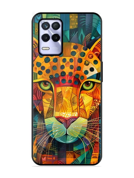 Mosaic Majesty Glossy Soft Edge Case for Realme 8S (5G) Chachhi