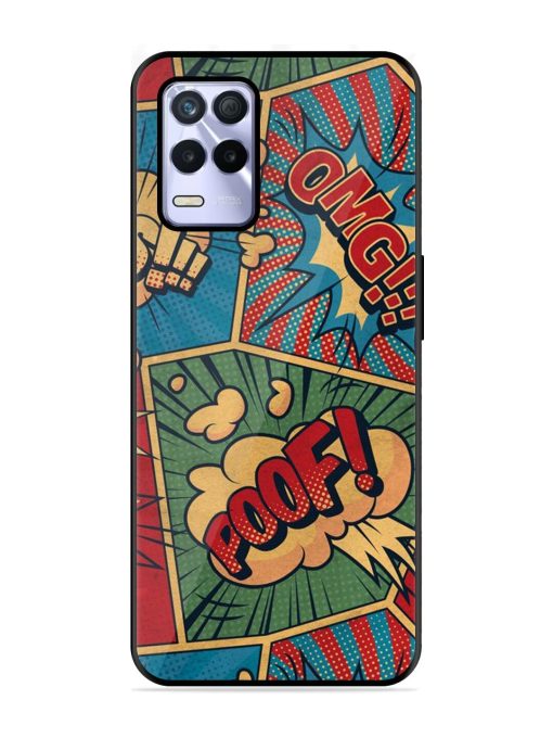 Comic Book Chaos Glossy Soft Edge Case for Realme 8S (5G) Chachhi