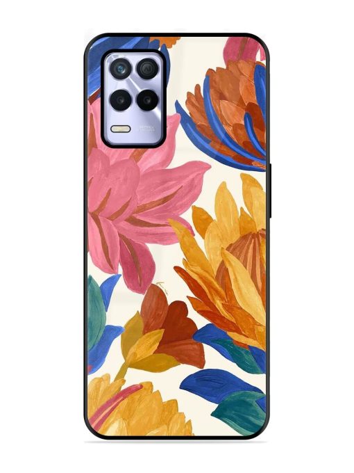 Blooming Tapestry Glossy Soft Edge Case for Realme 8S (5G) Chachhi