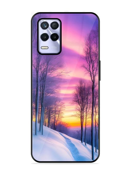 Winter'S Purple Haze Glossy Soft Edge Case for Realme 8S (5G) Chachhi