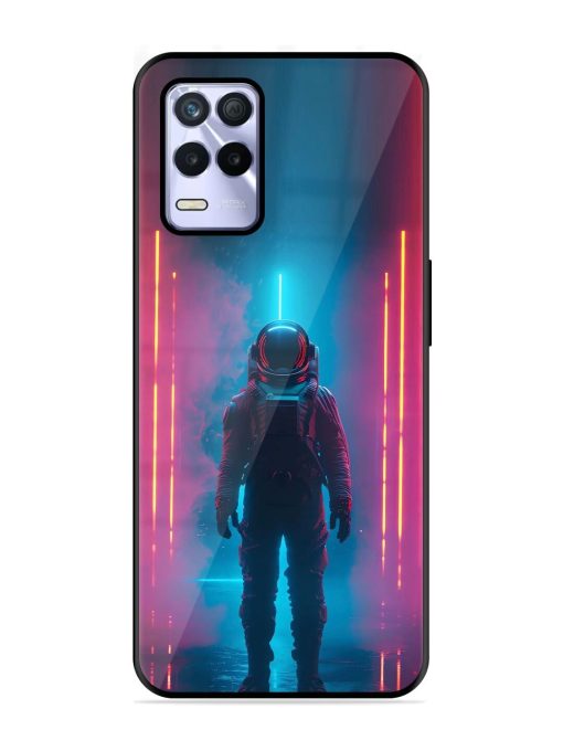 Neon Astronaut Glossy Soft Edge Case for Realme 8S (5G) Chachhi