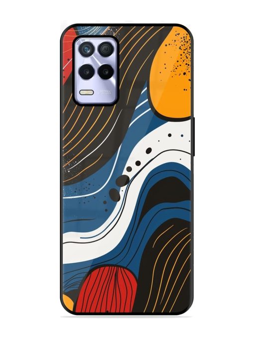 Abstract Expression Glossy Soft Edge Case for Realme 8S (5G) Chachhi