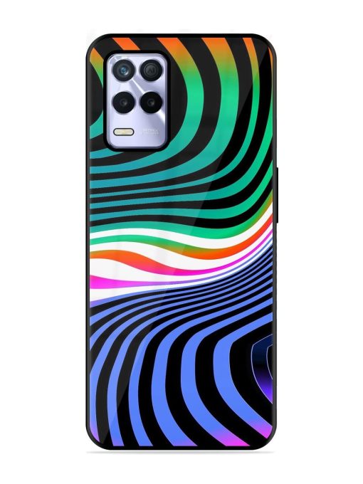 Psychedelic Waves Glossy Soft Edge Case for Realme 8S (5G) Chachhi