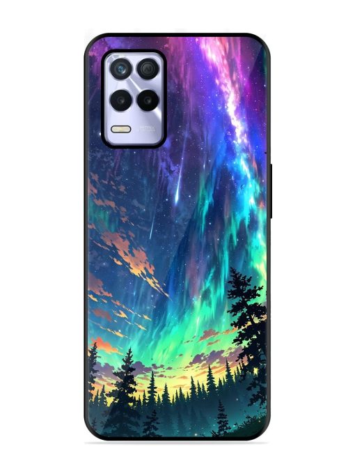 Cosmic Canvas Glossy Soft Edge Case for Realme 8S (5G) Chachhi