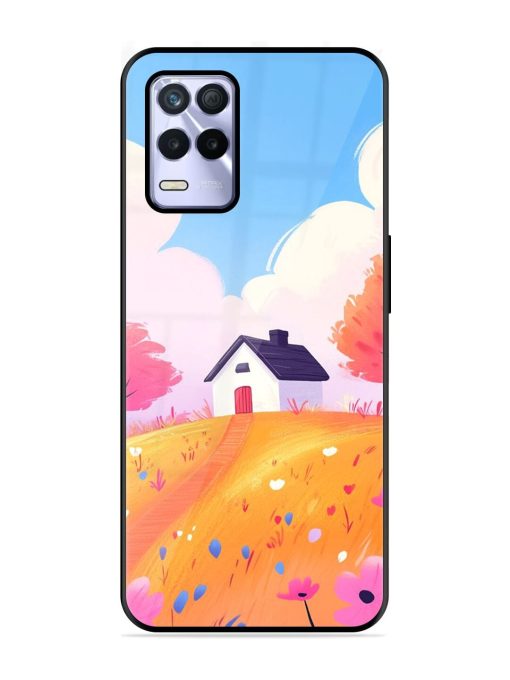 Hilltop Haven Glossy Soft Edge Case for Realme 8S (5G) Chachhi