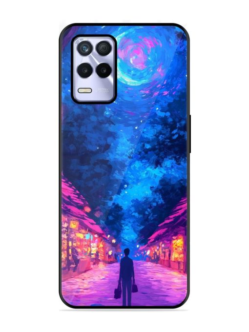 Neon Nightscape Glossy Soft Edge Case for Realme 8S (5G) Chachhi