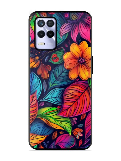 Rainbow Of Blooms Glossy Soft Edge Case for Realme 8S (5G) Chachhi