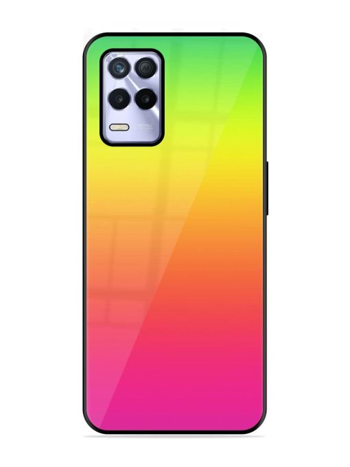 Rainbow Gradient Glossy Soft Edge Case for Realme 8S (5G) Chachhi