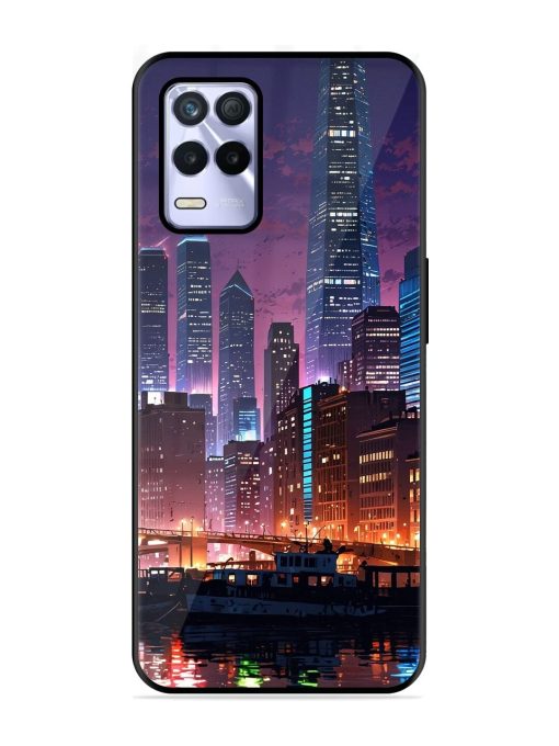 Neon Nightscape Glossy Soft Edge Case for Realme 8S (5G) Chachhi