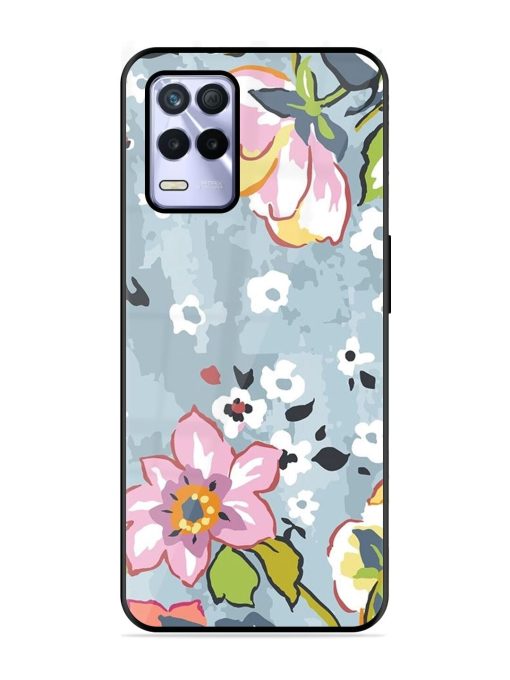 Floral Fantasy Glossy Soft Edge Case for Realme 8S (5G)