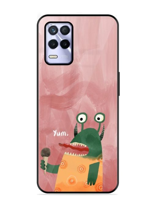 Hungry Monster Glossy Soft Edge Case for Realme 8S (5G) Chachhi